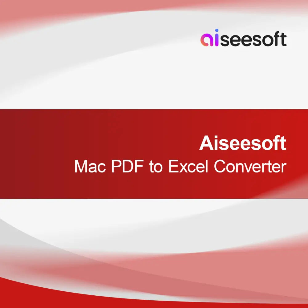 Aiseesoft Mac PDF naar Excel Converter