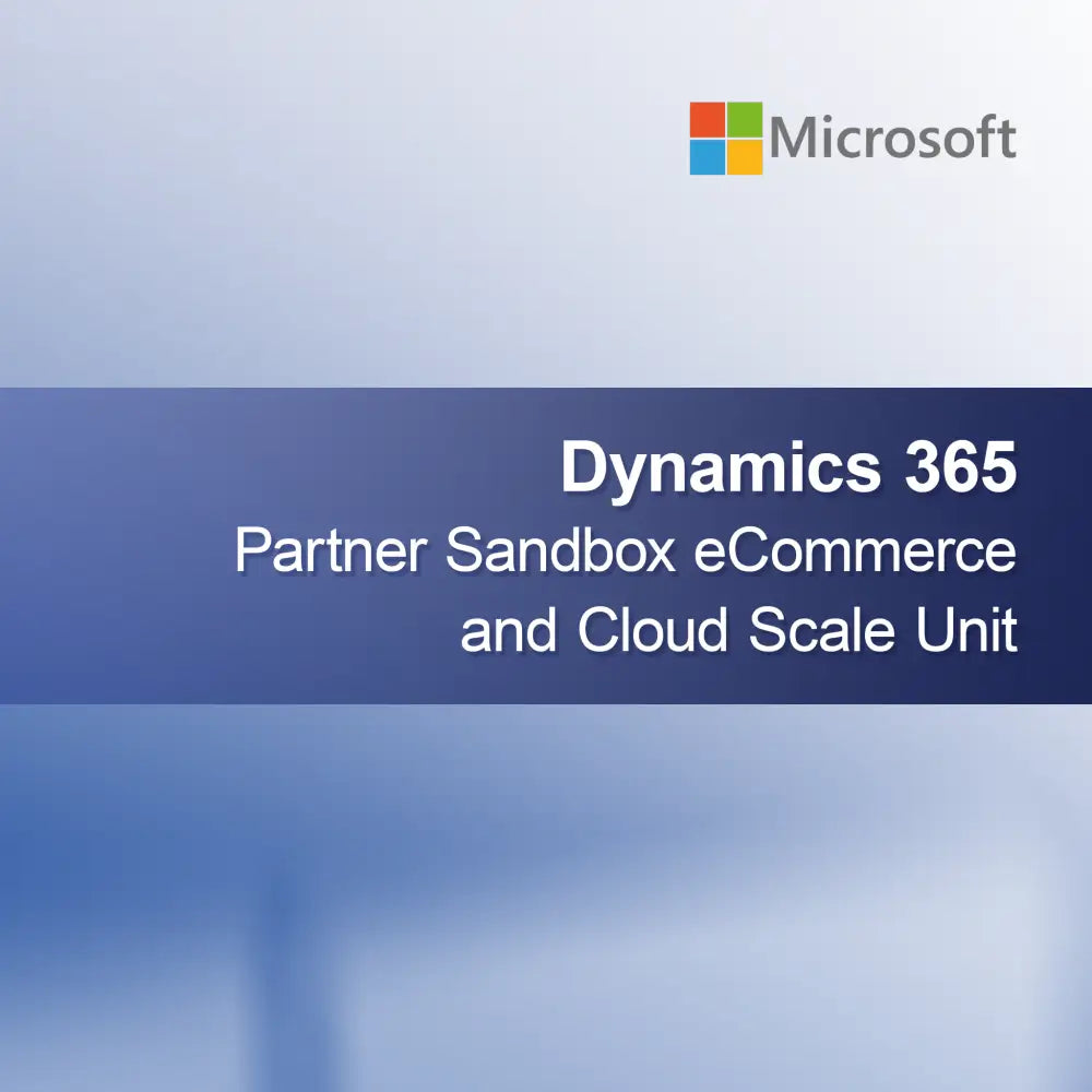 Dynamics 365 Partner Sandbox eCommerce en Cloud Scale Unit