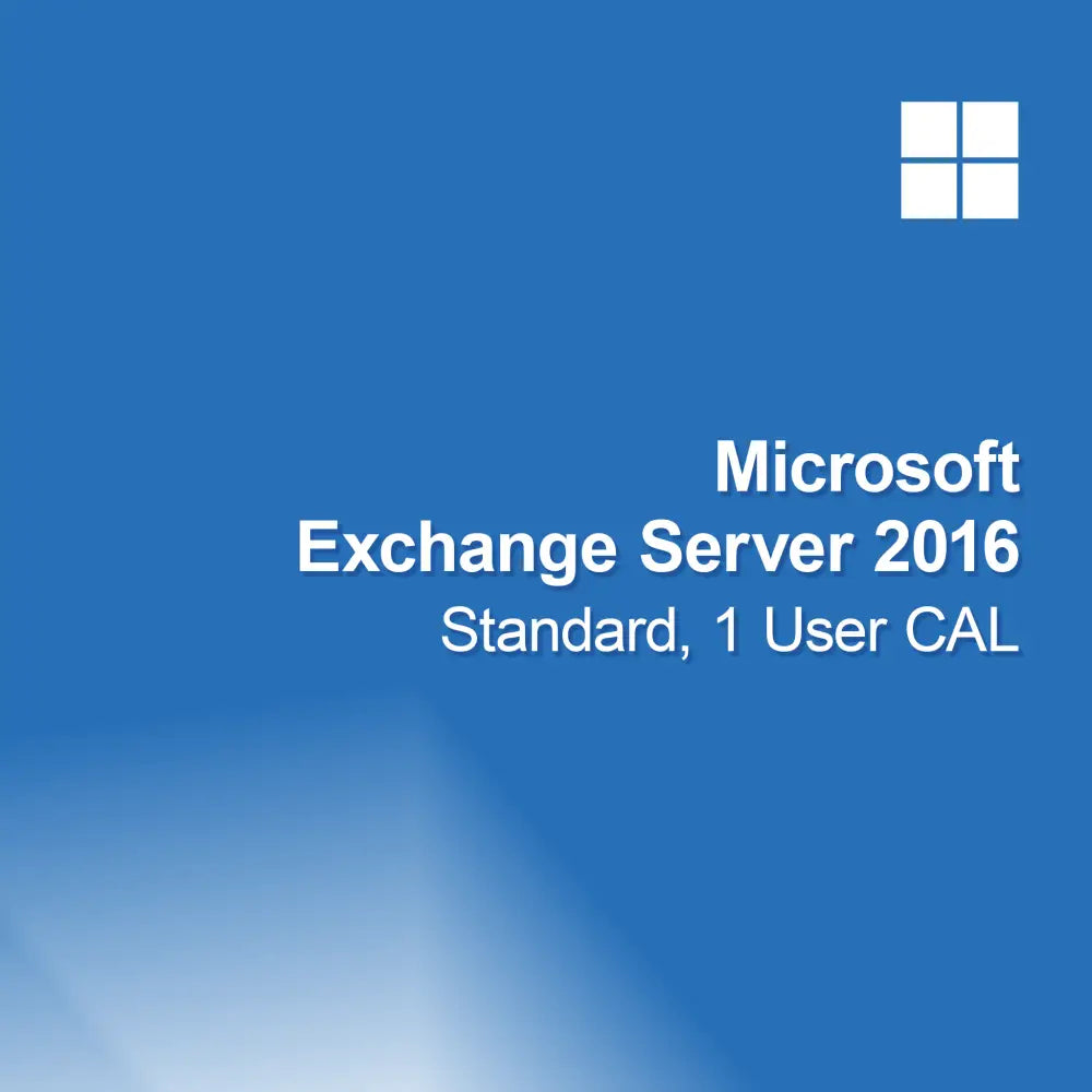 Microsoft Exchange Server 2016 Standard, 1 Gebruiker CAL