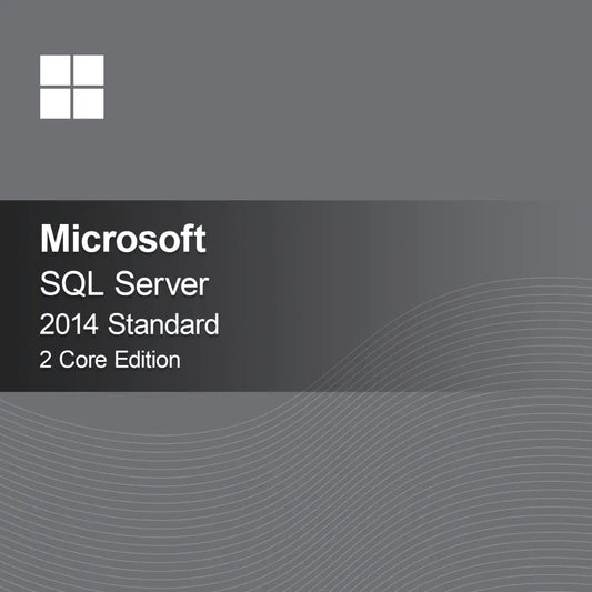 Microsoft SQL Server 2014 Standard - 2 Core Editie