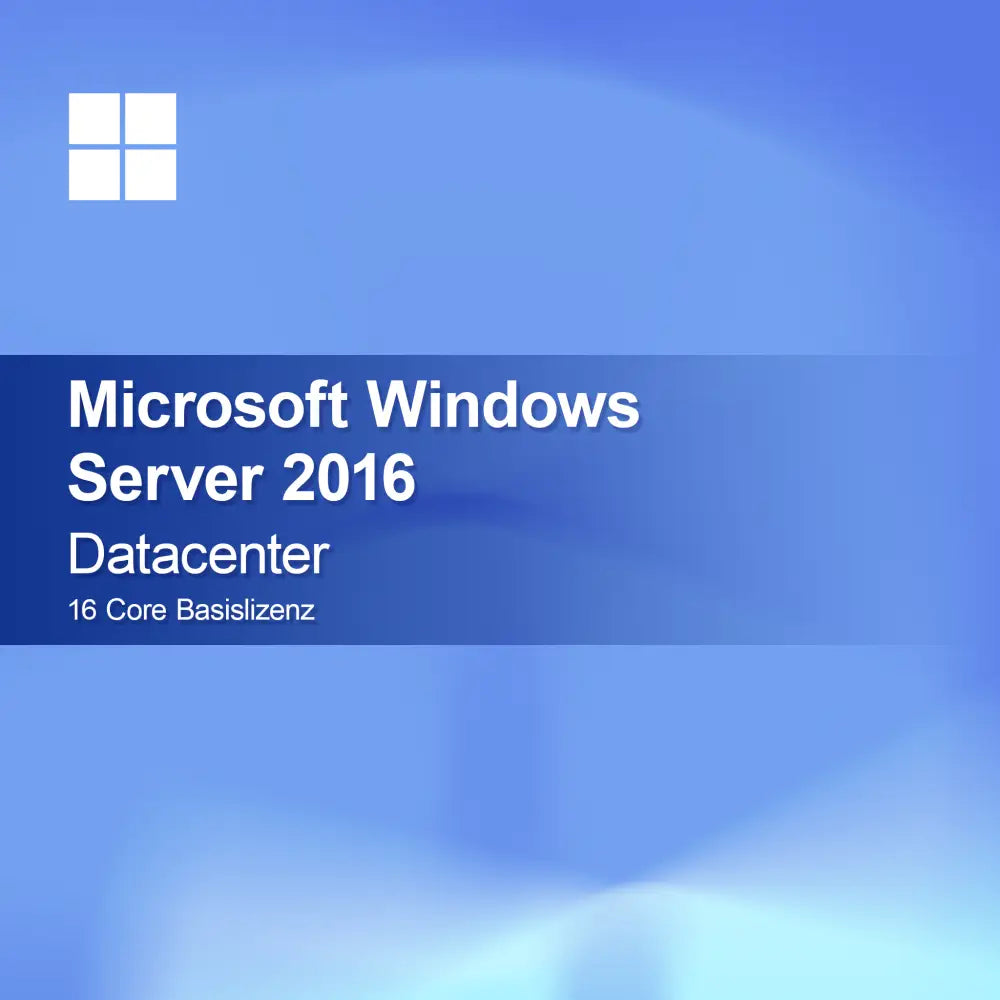 Microsoft Windows Server 2016 Datacenter 16 Core Basislicentie