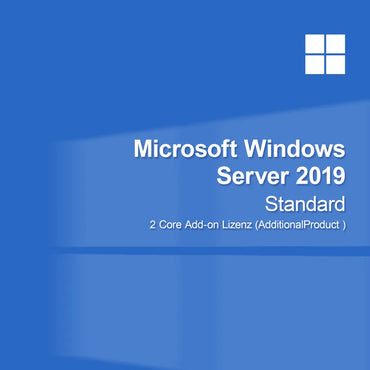 Microsoft Windows Server 2019 Standard - 2 Core Add-on Licentie (AdditionalProduct )