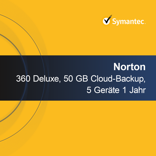 Norton 360 Deluxe, 50 GB cloudback-up, 5 apparaten 1 jaar
