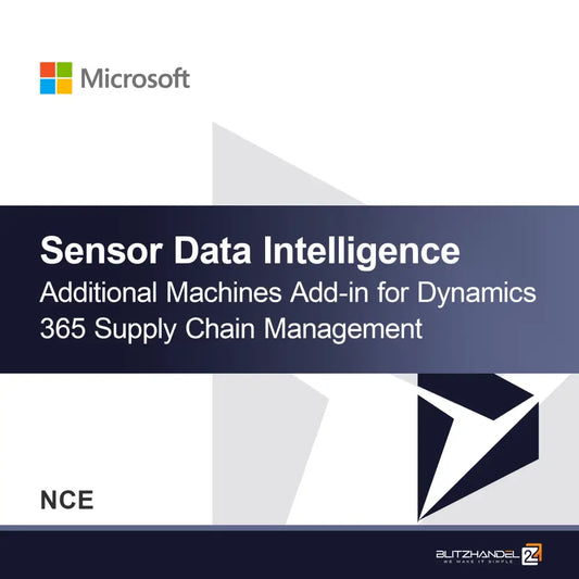 Sensor Data Intelligence Extra Machines Add-in voor Dynamics 365 Supply Chain Management (NCE)
