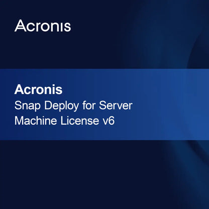 Acronis Snap Deploy voor Server Machine Licentie v6