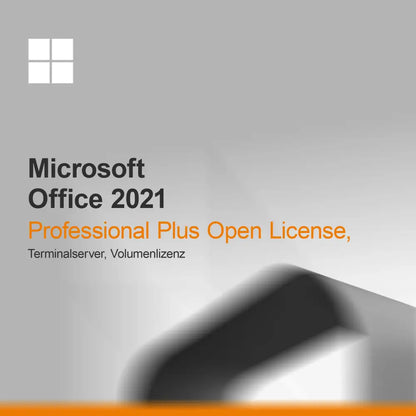 Microsoft Office 2021 Professional Plus Open License, Terminalserver, volumelicentie