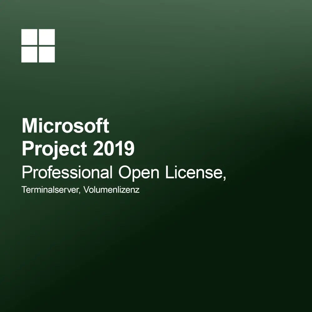 Microsoft Project 2019 Professional Open License, Terminalserver, volumelicentie