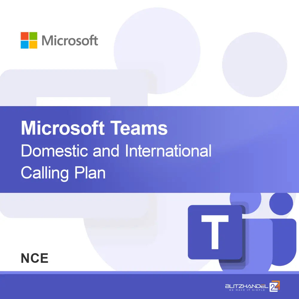 Microsoft Teams Binnenlands en Internationaal Belplan (NCE)